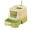 Enclosed Top-Entry Cat Litter Box with Scoop D42392