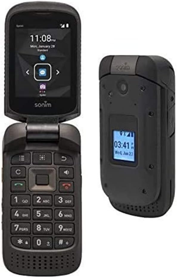 4G LTE 8GB Ultra Rugged Flip Phone Black O841