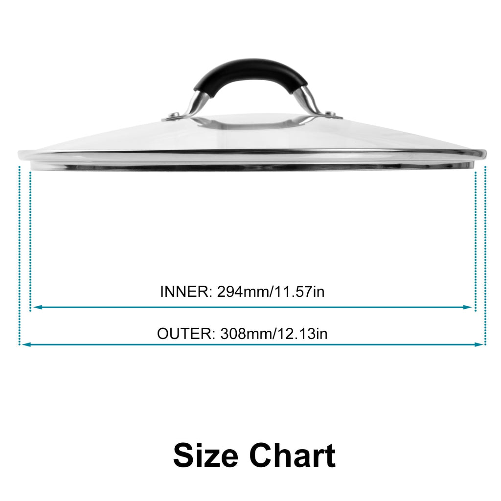 12 Inch Tempered Glass Lid U459274