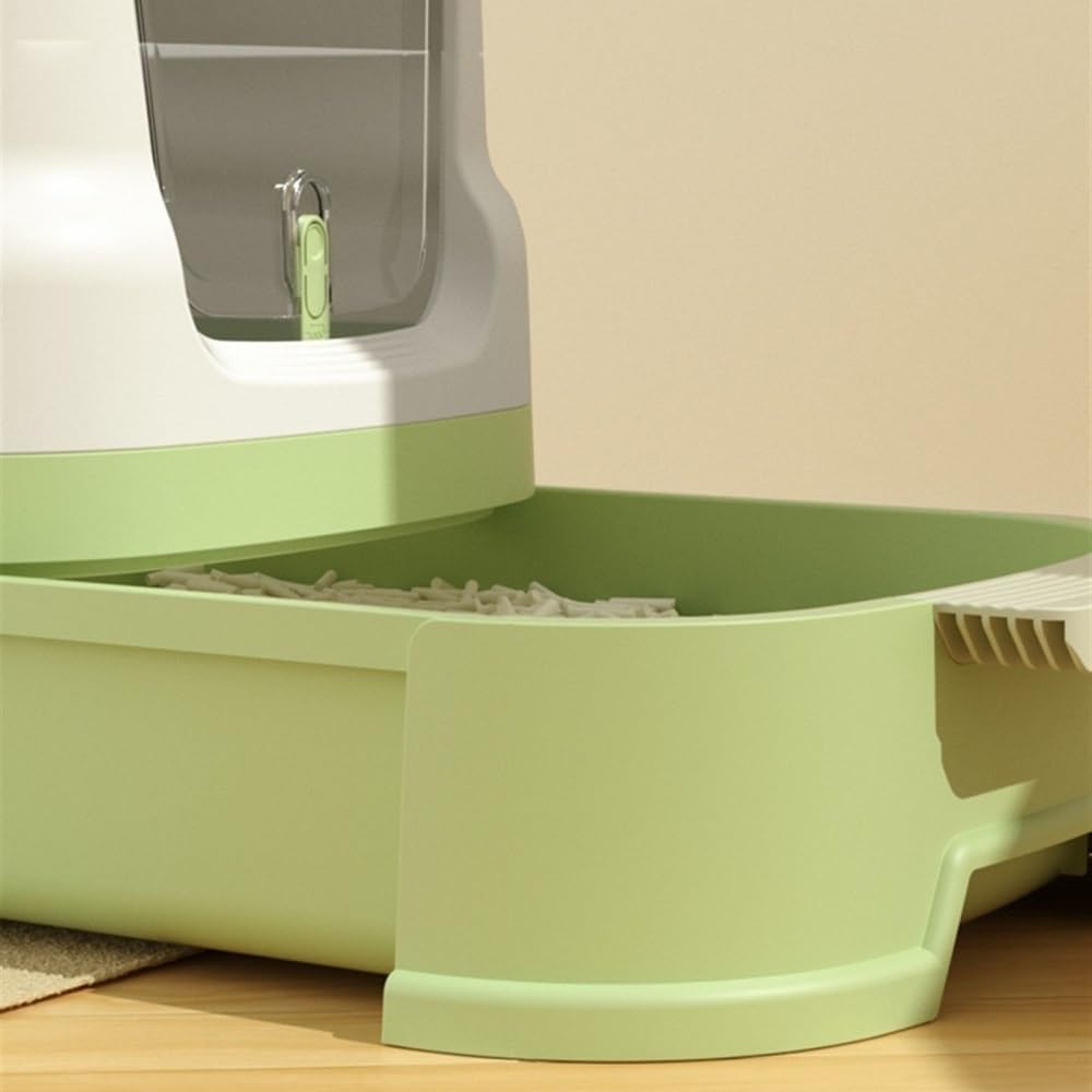 Enclosed Top-Entry Cat Litter Box with Scoop D42392
