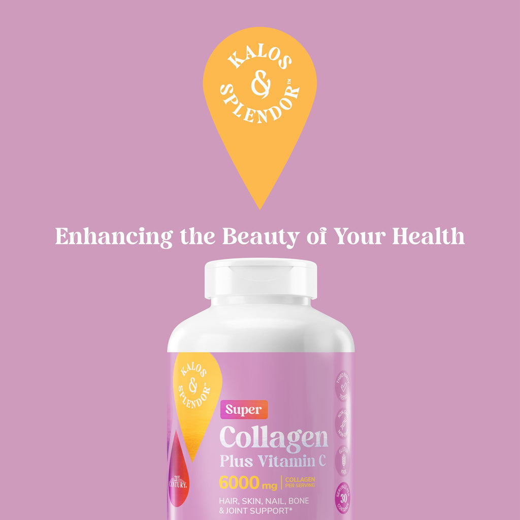 Collagen Vitamin C Tablets 6000mg 180 Count D110