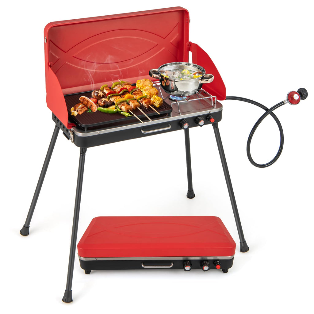 Portable Propane Gas Grill & Stove M495
