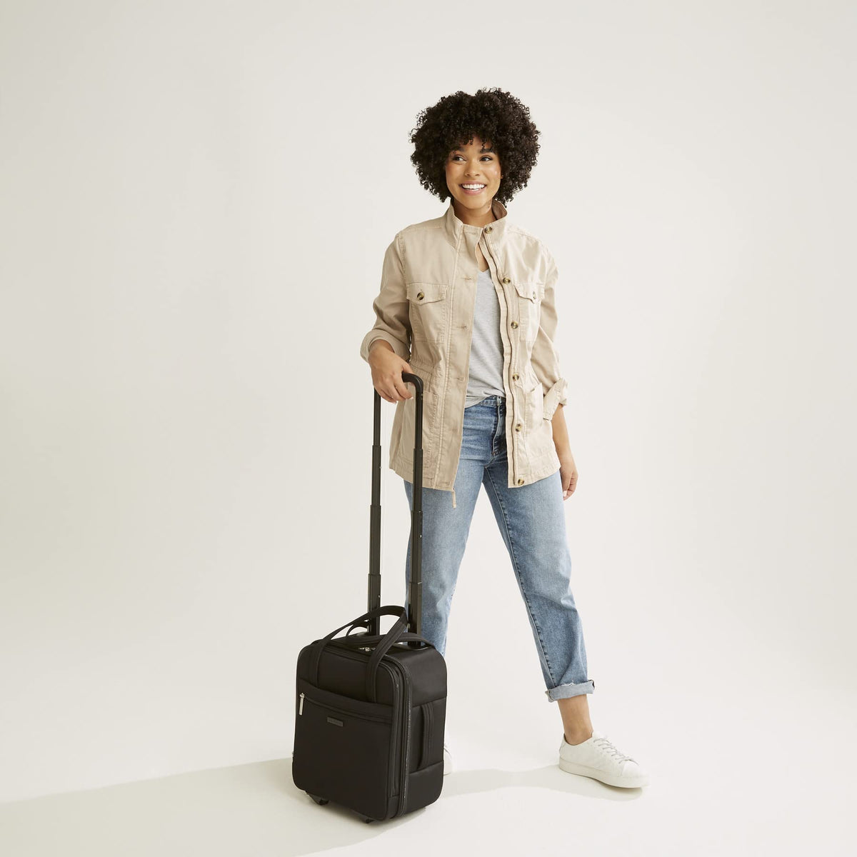 Black Rolling Work Bag Y919025