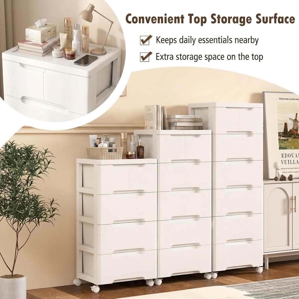 Storage Cabinet with 6 Plastic Drawers Y63101