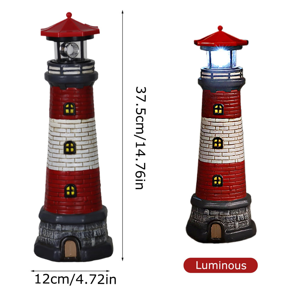Waterproof Rotating LED Lighthouse Lamp T833