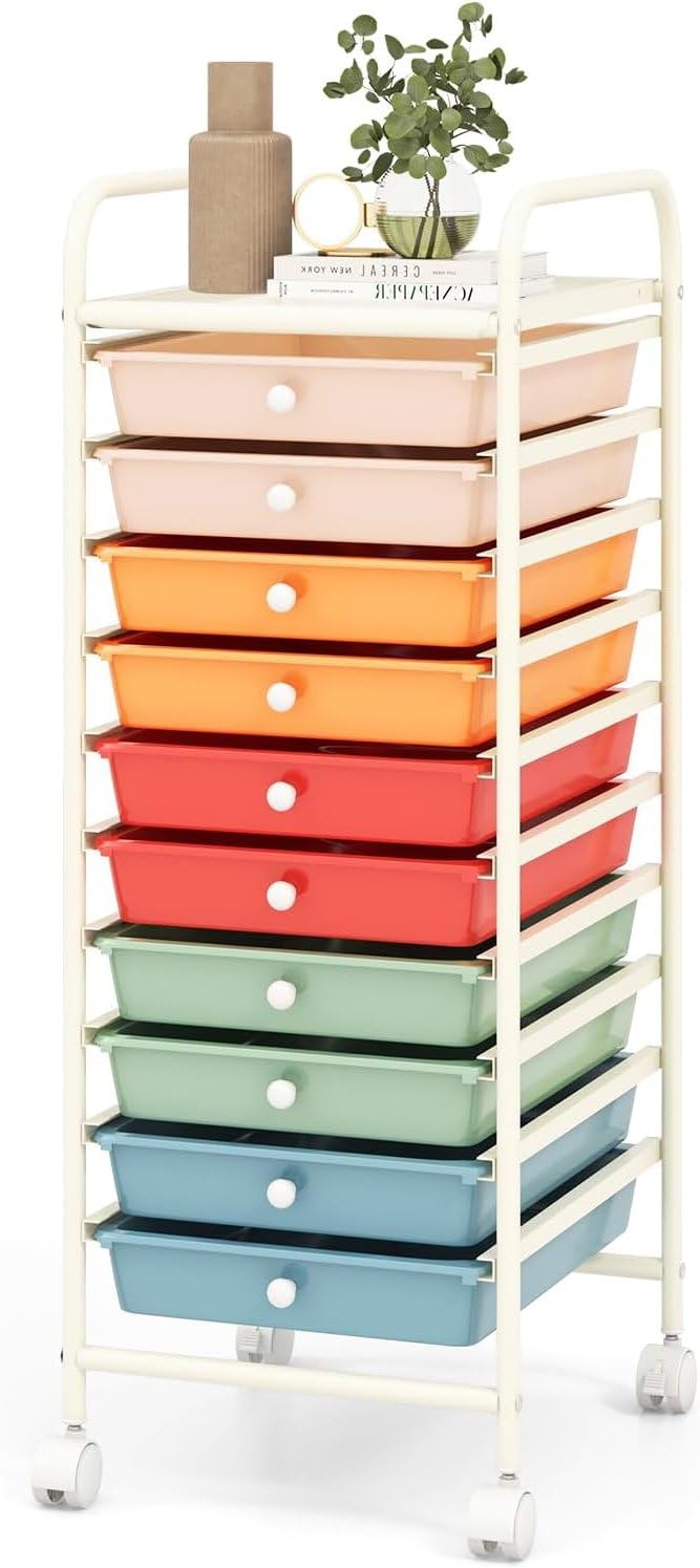 10 Drawer Rolling Storage Cart Y302687
