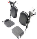 Black Wheelchair Elevating Leg Rest with Calf Pads and Composite Footplates Z203663