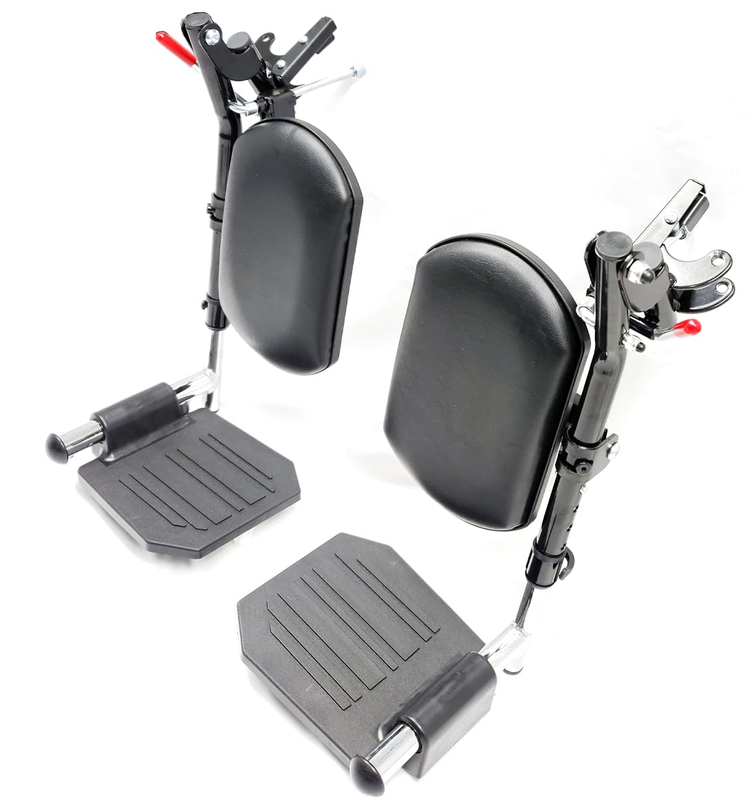 Black Wheelchair Elevating Leg Rest with Calf Pads and Composite Footplates Z203663