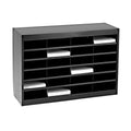 Black 24 Compartment Steel Mail Sorter S904704