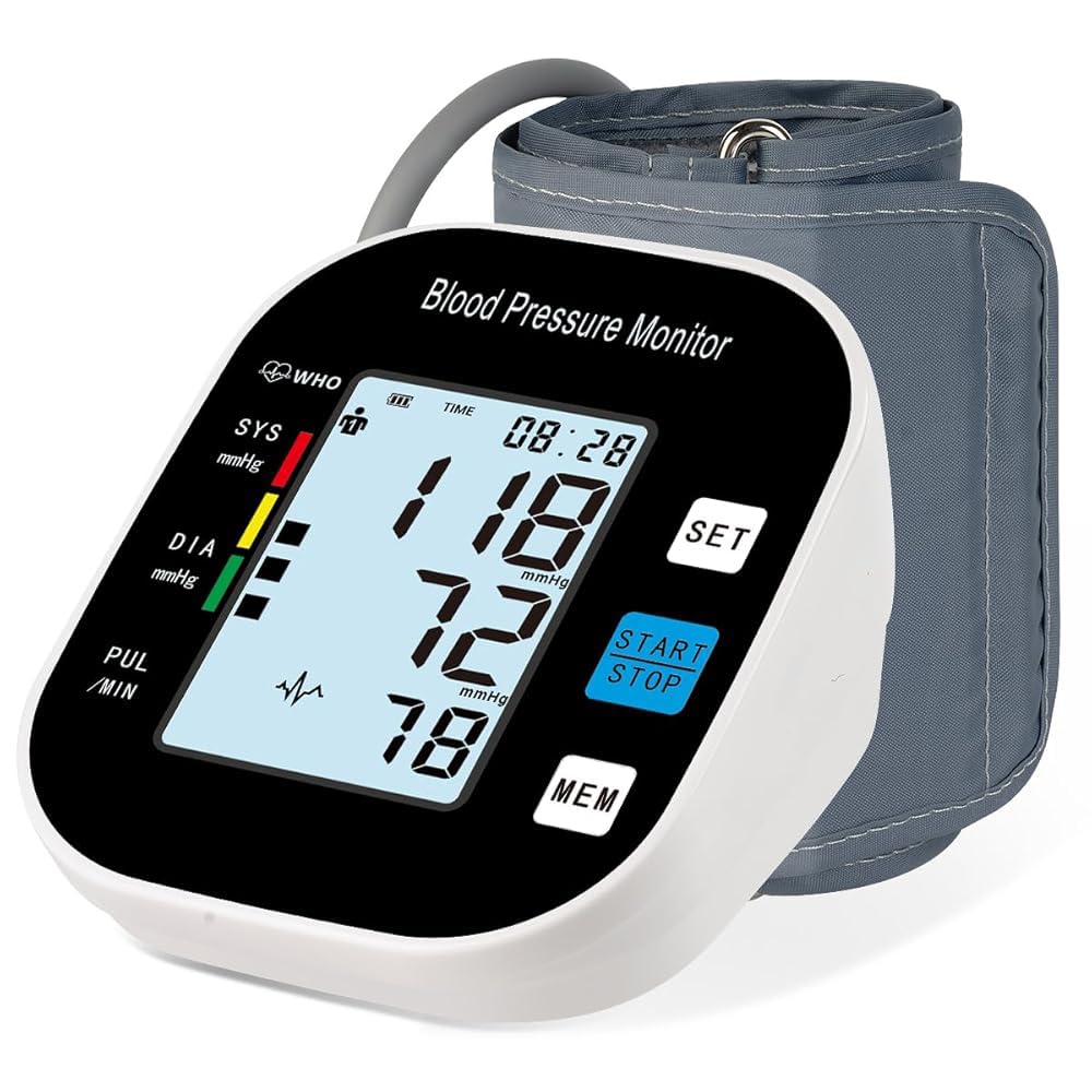 Blood Pressure Monitor with Large Backlit Display for 2 Users Arm Cuff & Storage Bag X590