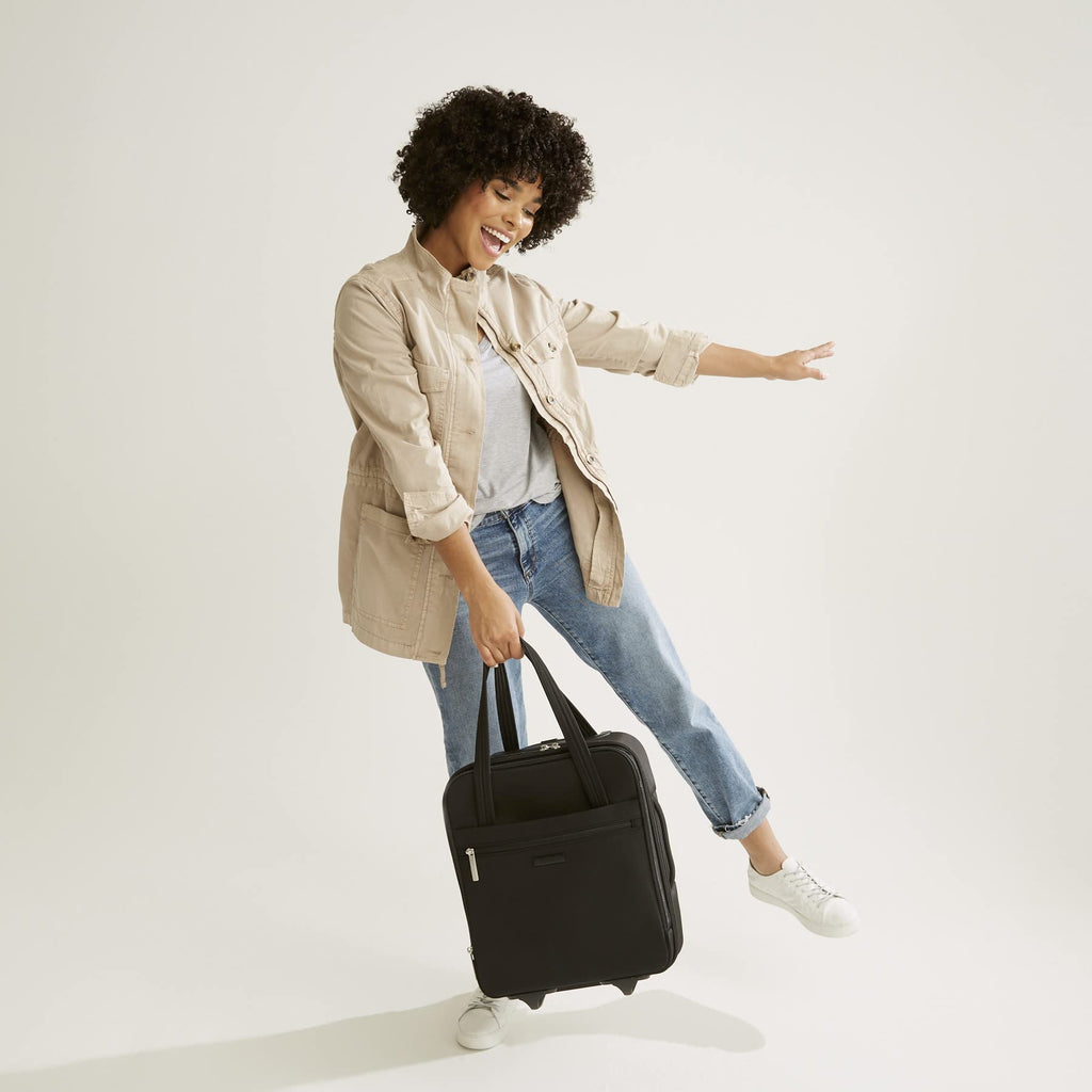 Black Rolling Work Bag Y919025