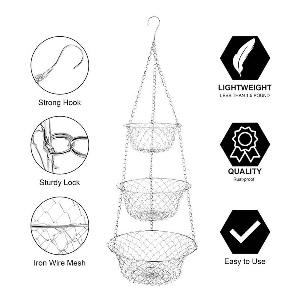 3 Tier Hanging Fruit Basket G15874
