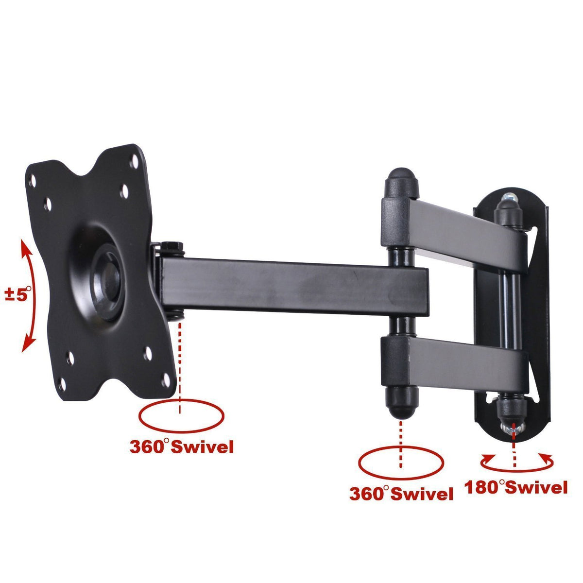 Full Motion Swivel Tilt TV Wall Mount Bracket N569