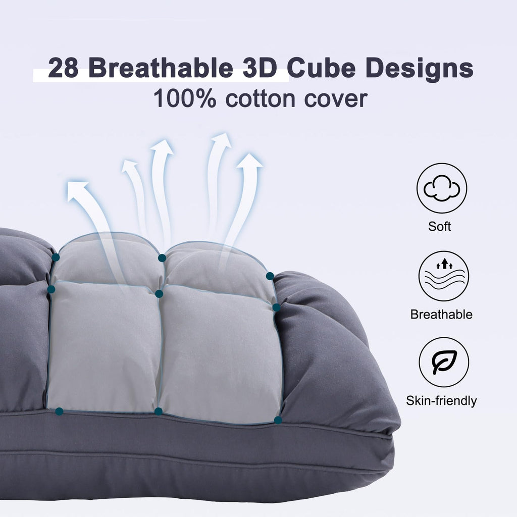 King Size Set of 2 Down Alternative Pillow Y662
