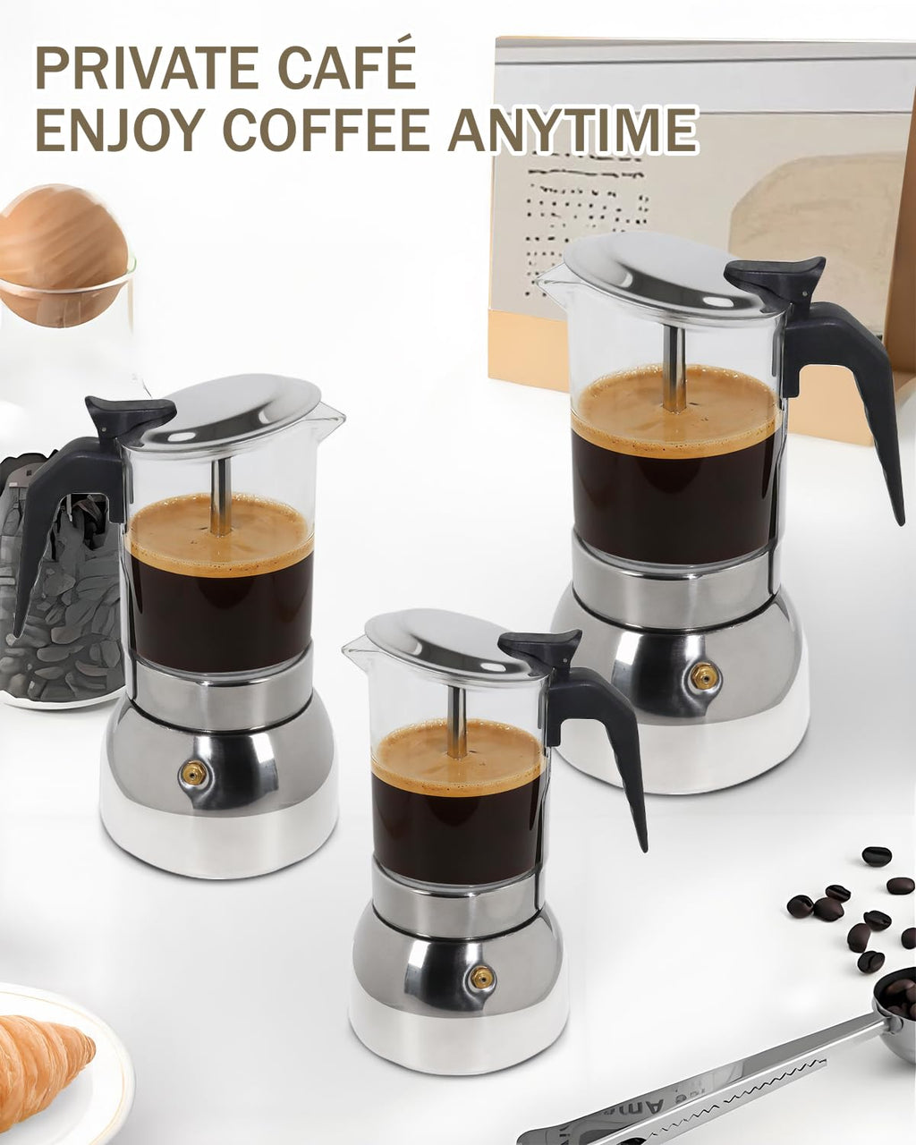 9 Cup 15 oz Stovetop Espresso Moka Pot O34002