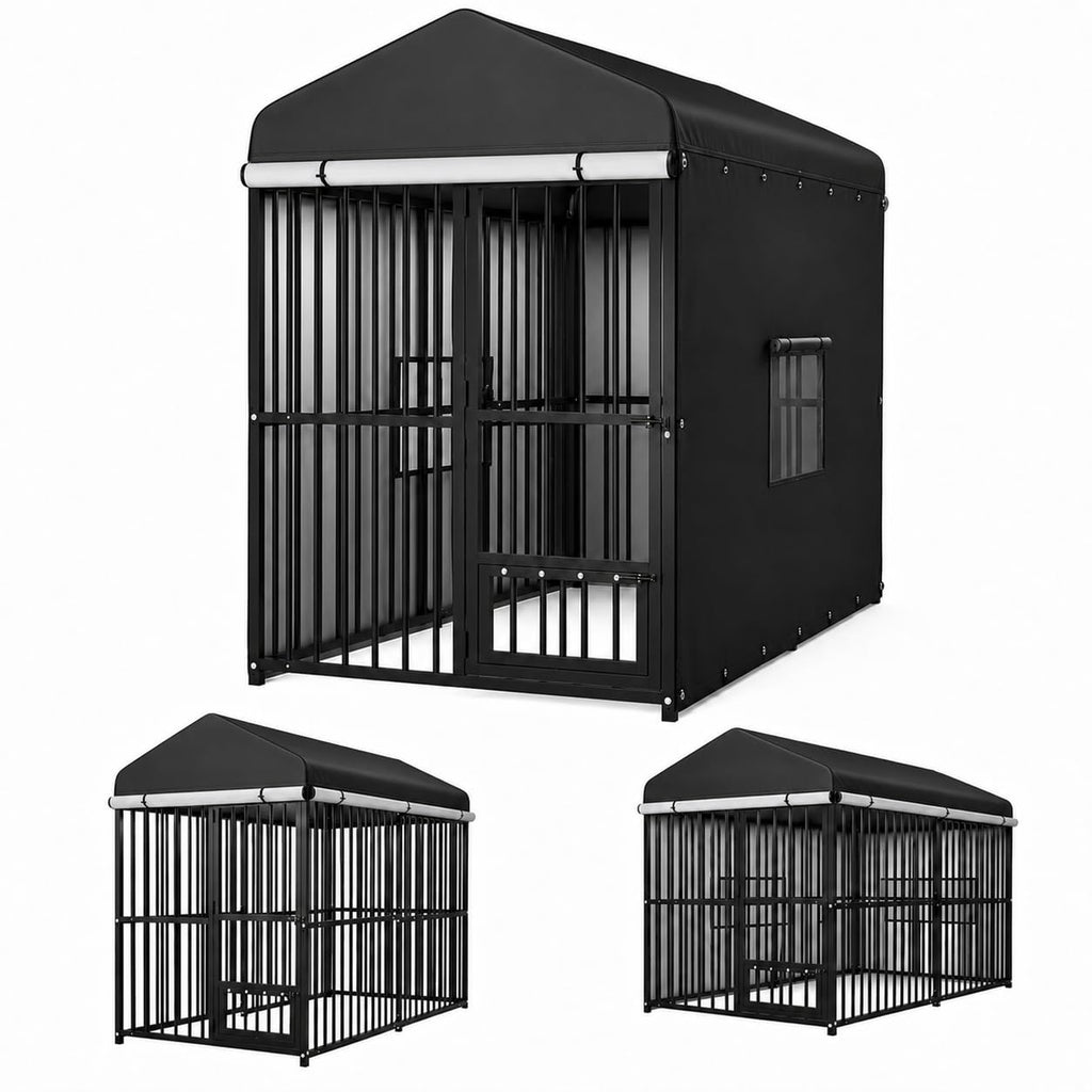Heavy Duty Outdoor Dog Kennel with Cover F591