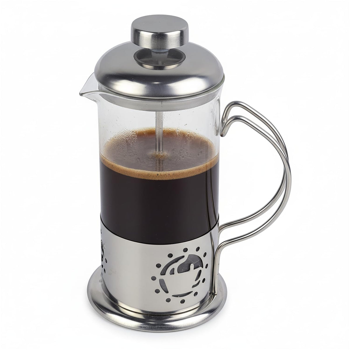 12 oz Glass Stainless French Press Coffee Maker X822673