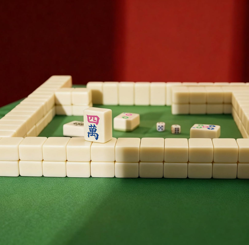 Mini Mahjong Set with 166 White Tiles Z1610