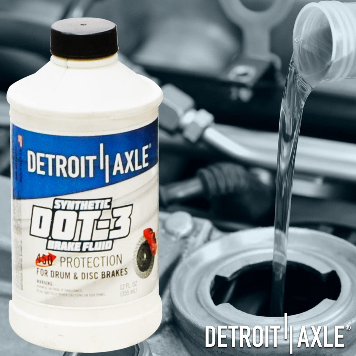 12oz Synthetic Dot-3 Brake Fluid X7838