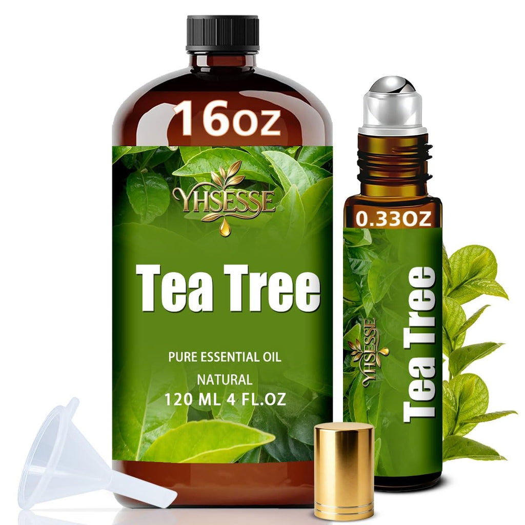 Lavender 4 Fl Oz and Tea Tree 16 Fl Oz Essential Oil V522805