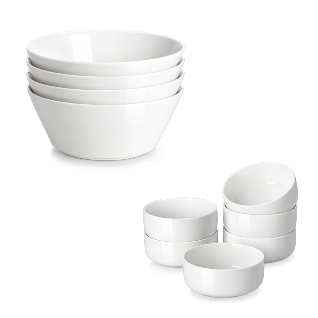 35 OZ Soup Bowls Set of 4 and 24 OZ Cereal Bowls Set of 6 I201505