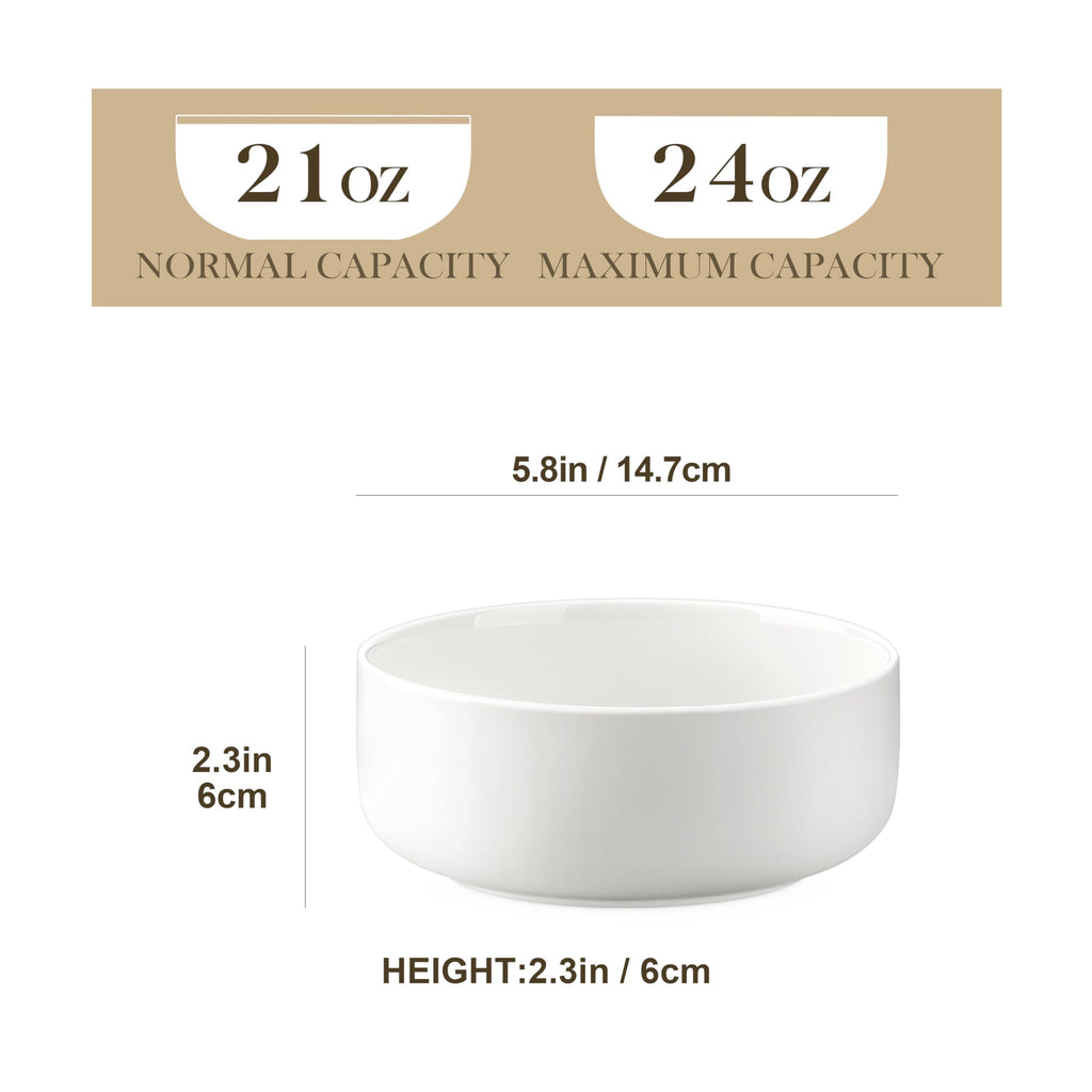 35 OZ Soup Bowls Set of 4 and 24 OZ Cereal Bowls Set of 6 I201505