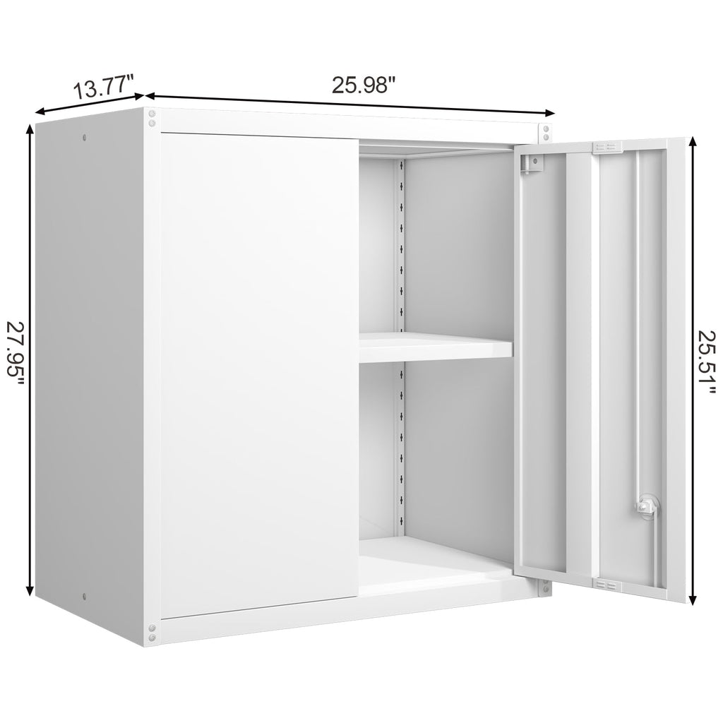 Metal Wall Mounted Storage Cabinet with Lock U187509