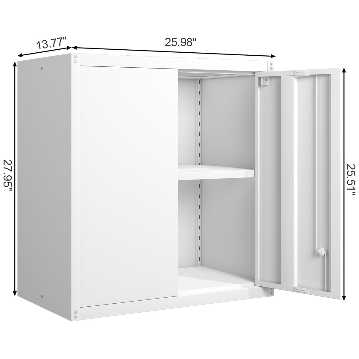 Metal Wall Mounted Storage Cabinet with Lock U187509