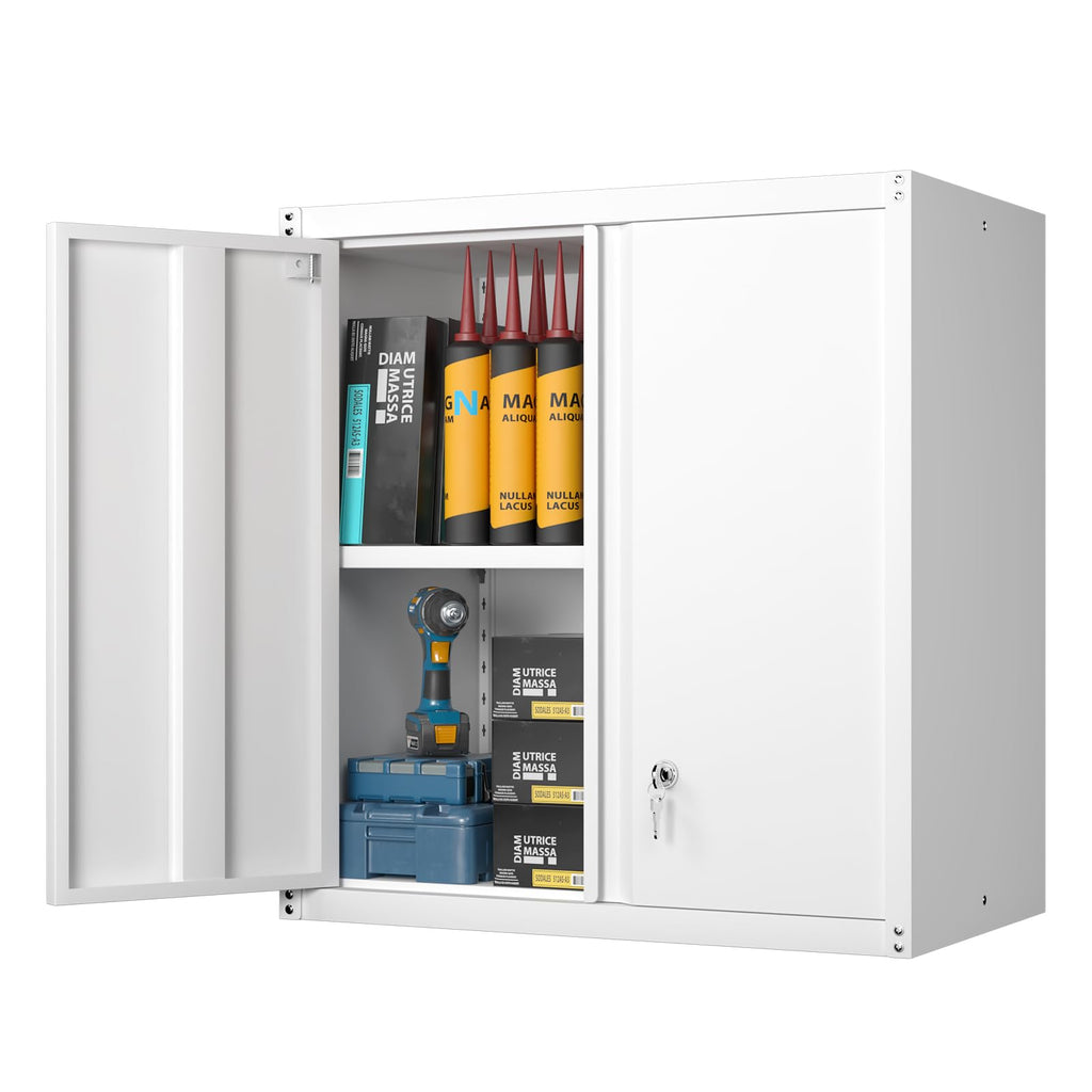 Metal Wall Mounted Storage Cabinet with Lock U187509