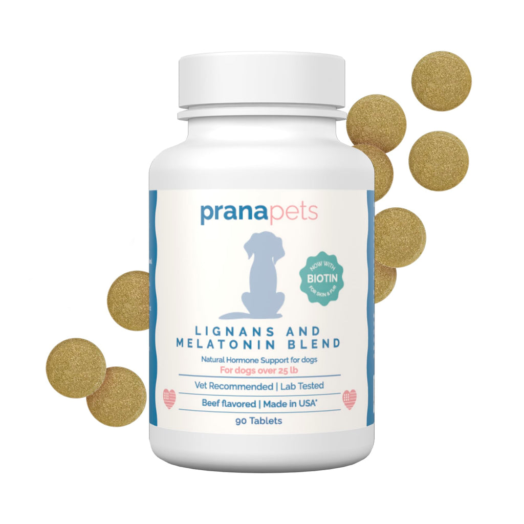 Lignans & Melatonin with Biotin Blend for Dogs Over 25 lb U968