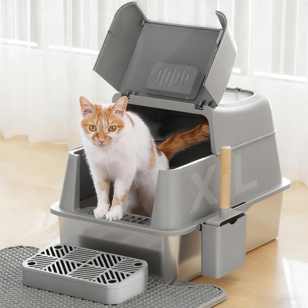 Stainless Steel Cat Litter Box 40L R4046