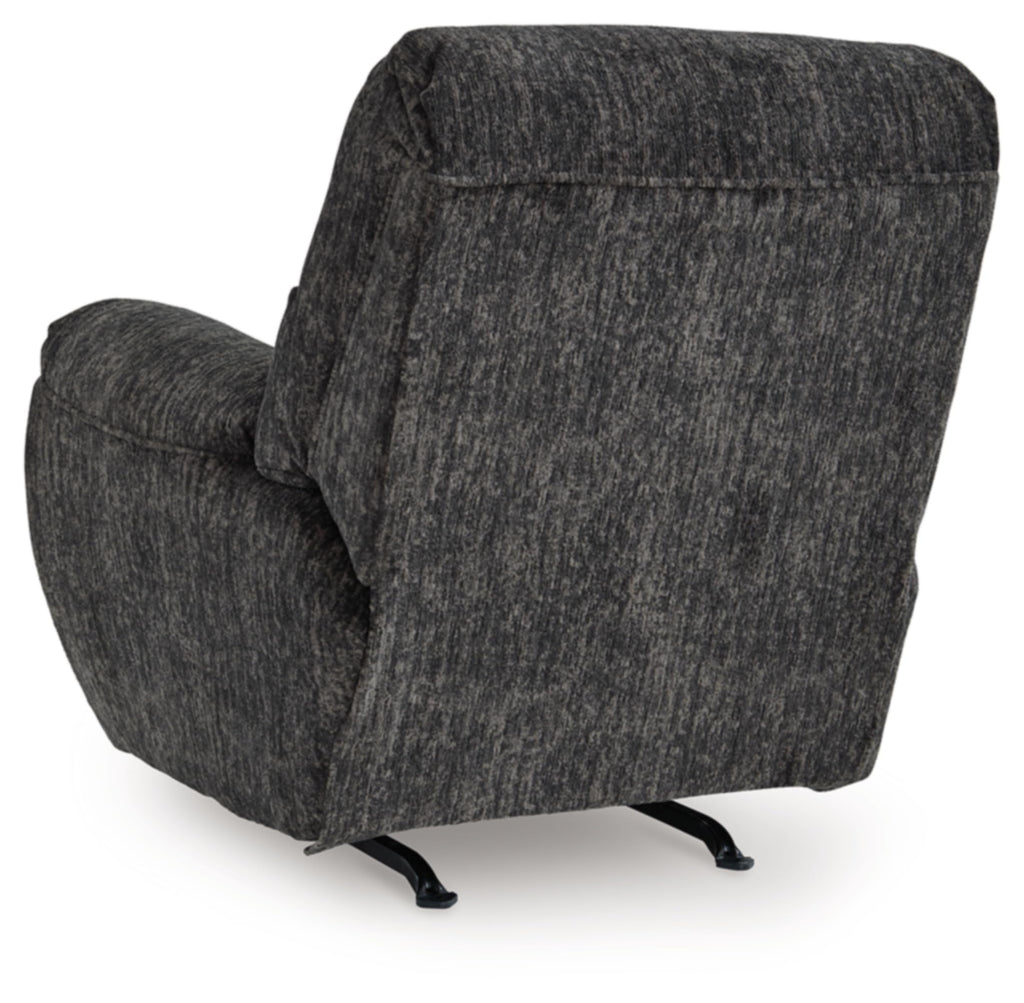 Gray Chenille Rocker Recliner Chair B42680
