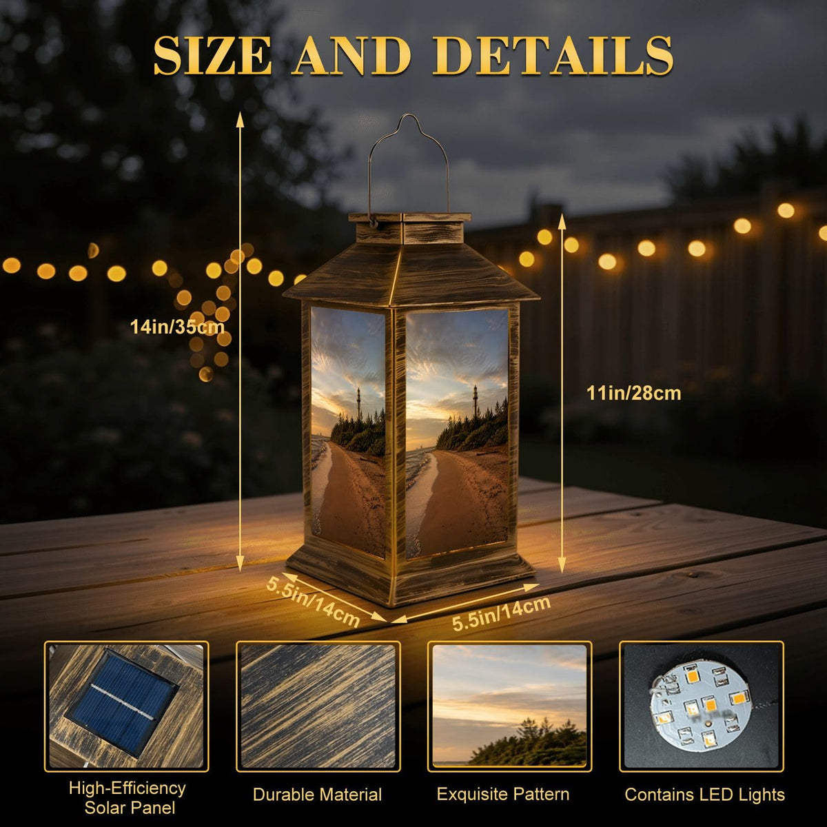 Waterproof LED Solar Lantern X6868
