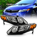 Black Factory Style Headlights Headlamps Left+Right H7194
