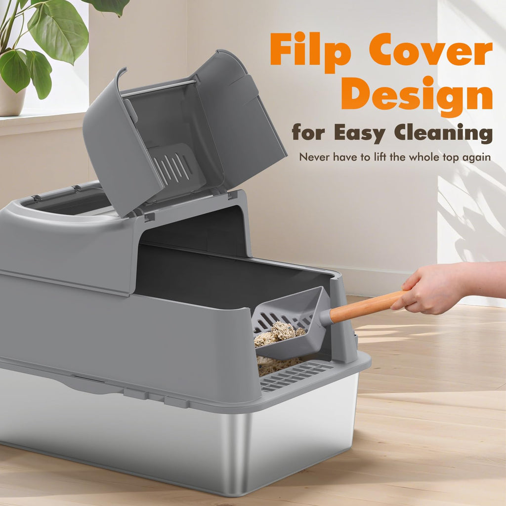 Stainless Steel Cat Litter Box 40L R4046
