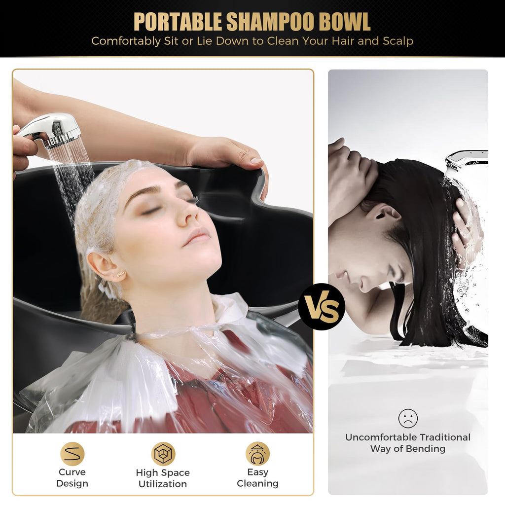 Portable Shampoo Bowl with Electric Pump Q58984