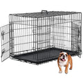 48 Inch Double Door Metal Dog Crate with Divider Panel L37047