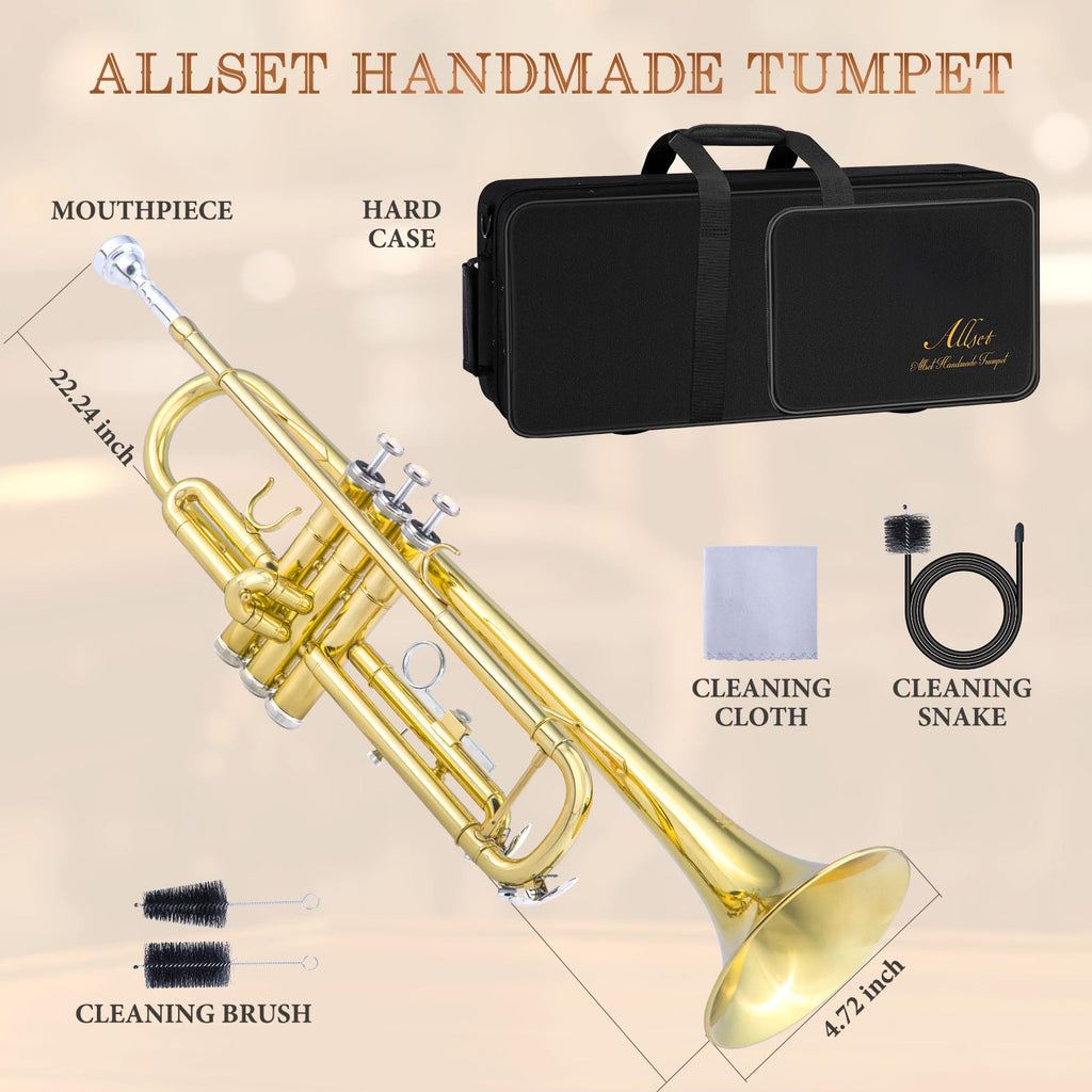 Standard Trumpet with Hard Case, 7C Mouthpiece & Cleaning Kit G4330