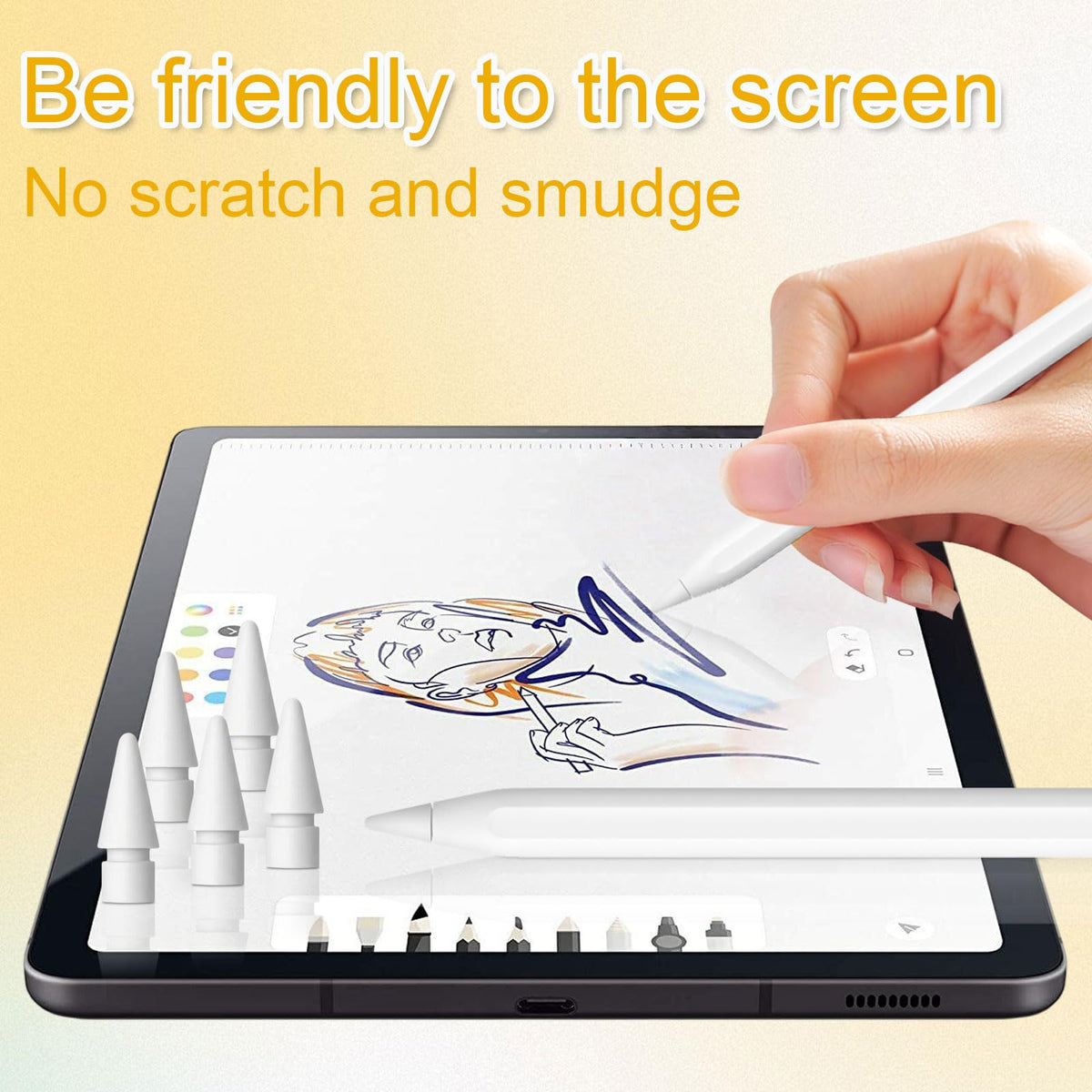 15 Packs White Pencil Tips Q127