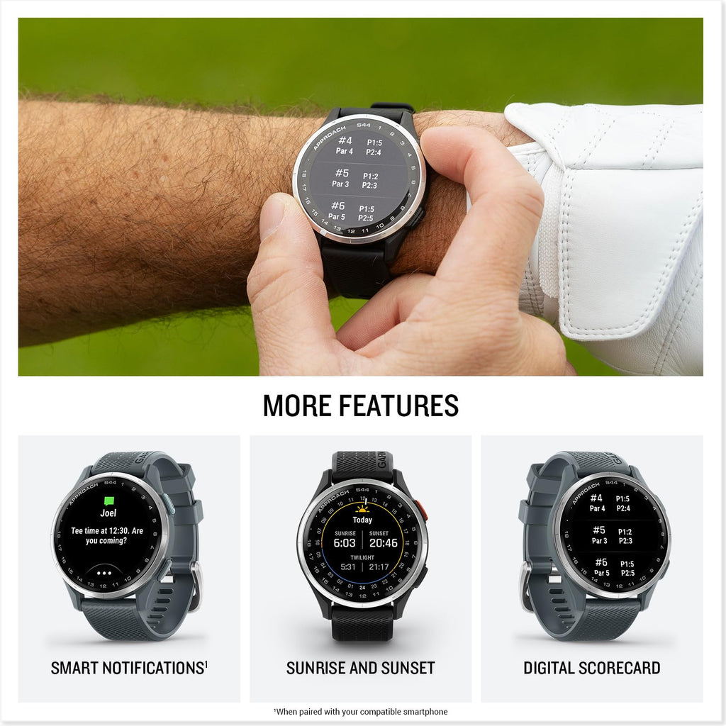 Golf GPS Smartwatch 43mm Black P9809