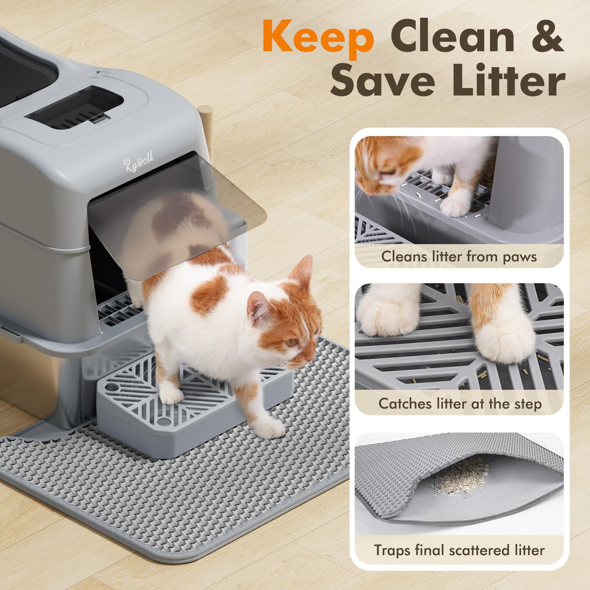 Stainless Steel Cat Litter Box 40L R4046