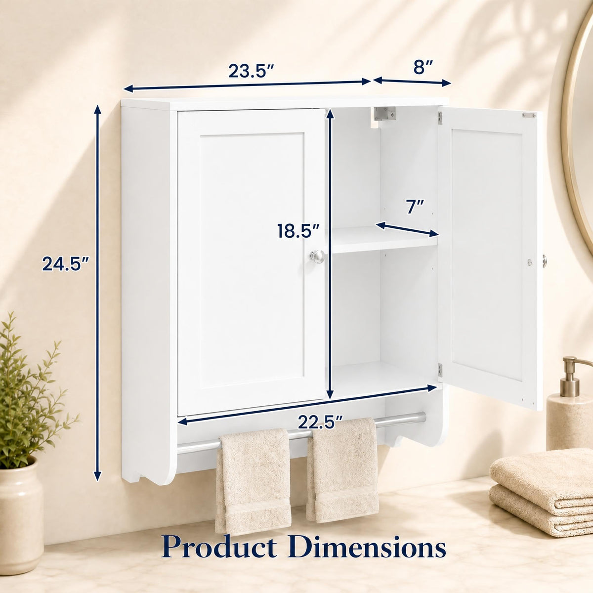 Wall Mounted Bathroom Cabinet V296