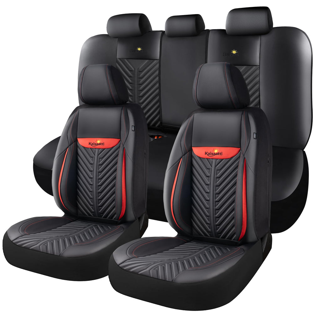 PU Leather Waterproof Car Seat Covers Full Set Z1004