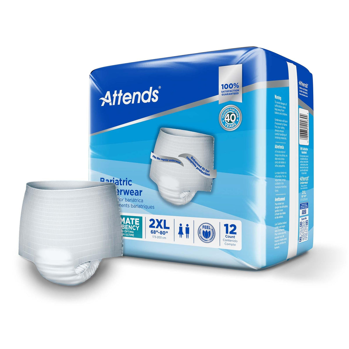 2X-Large Adult Incontinence Underwear, 12 ct F305128