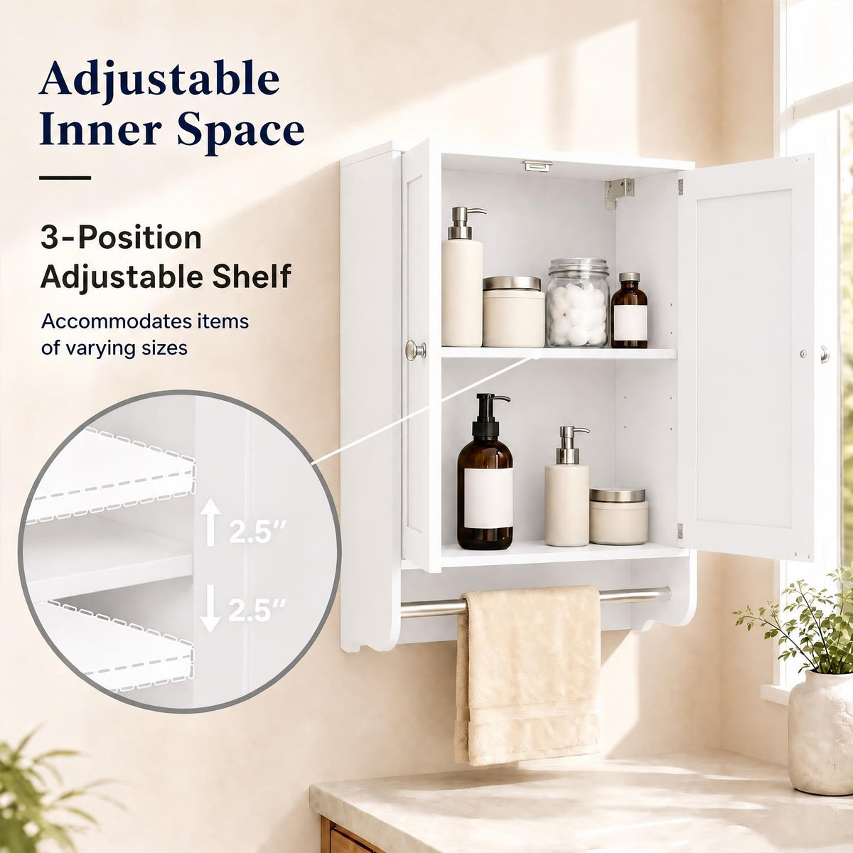 Wall Mounted Bathroom Cabinet V296