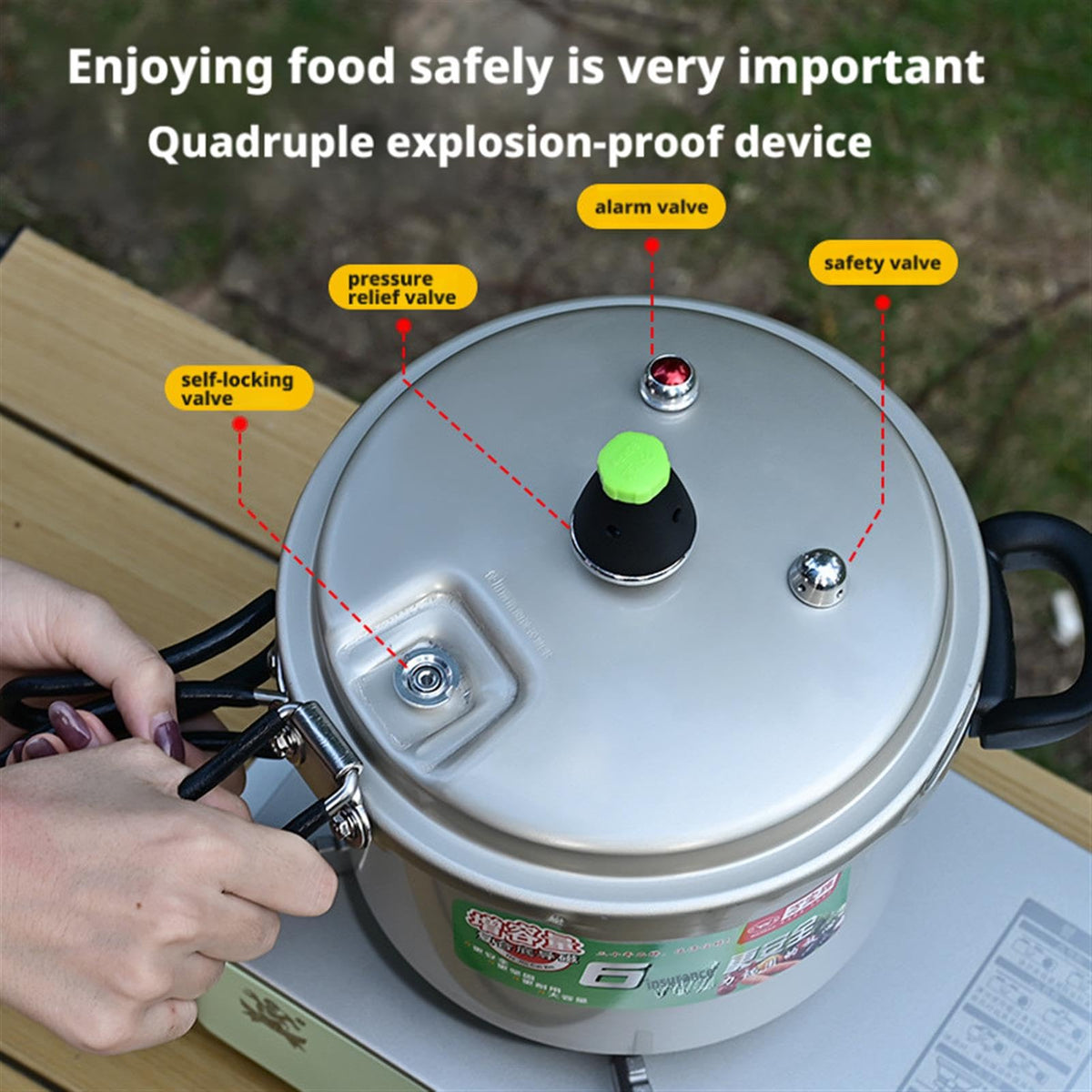2L Aluminum Alloy Pressure Cooker L952205