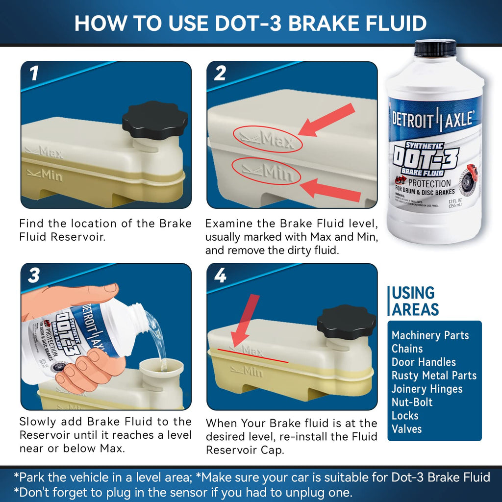 12oz Synthetic Dot-3 Brake Fluid X7838