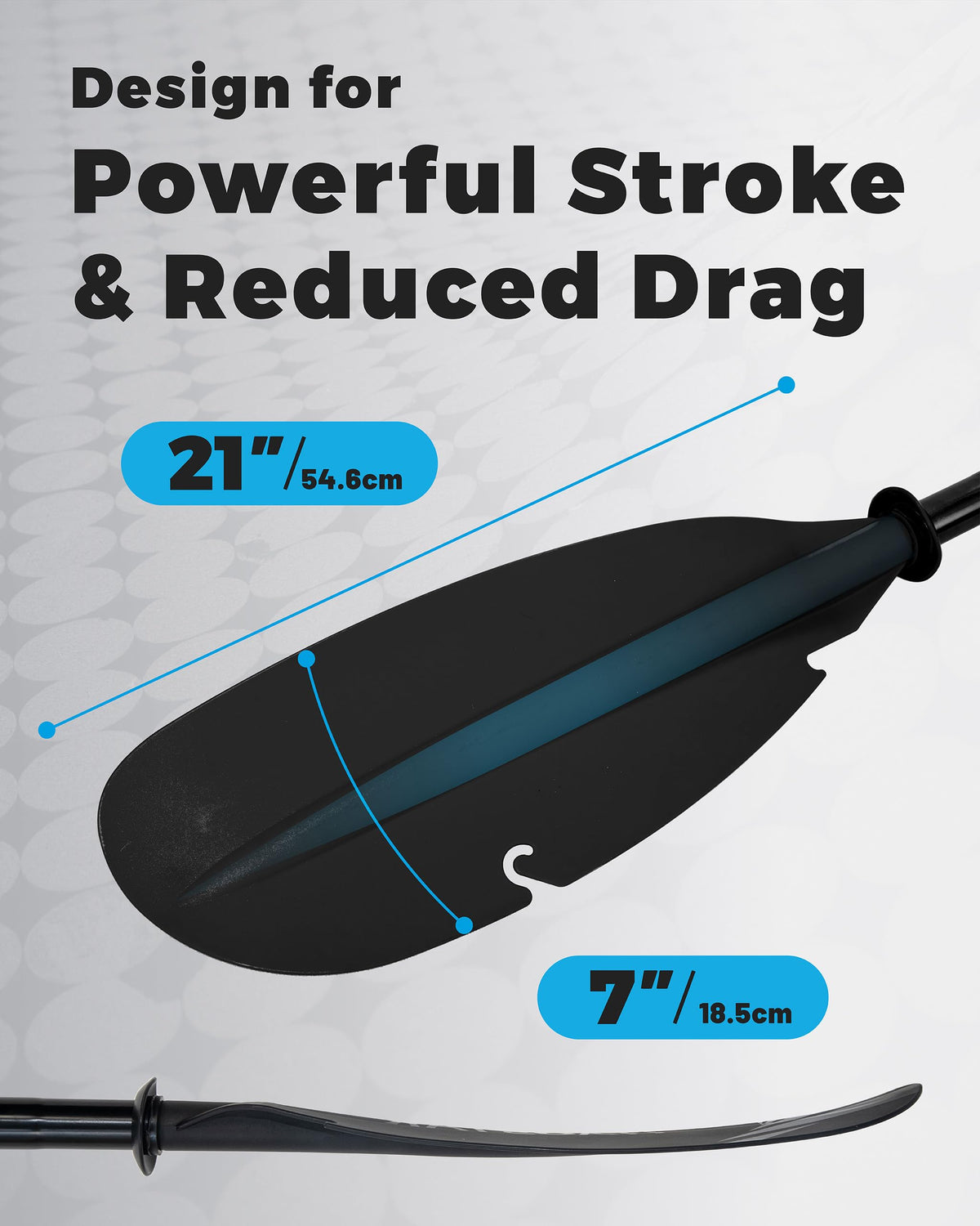 Adjustable Aluminum Kayak Paddle with Drip Rings U5797