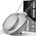Large Fine Mesh Stainless Steel Strainer Set of 2 L30656