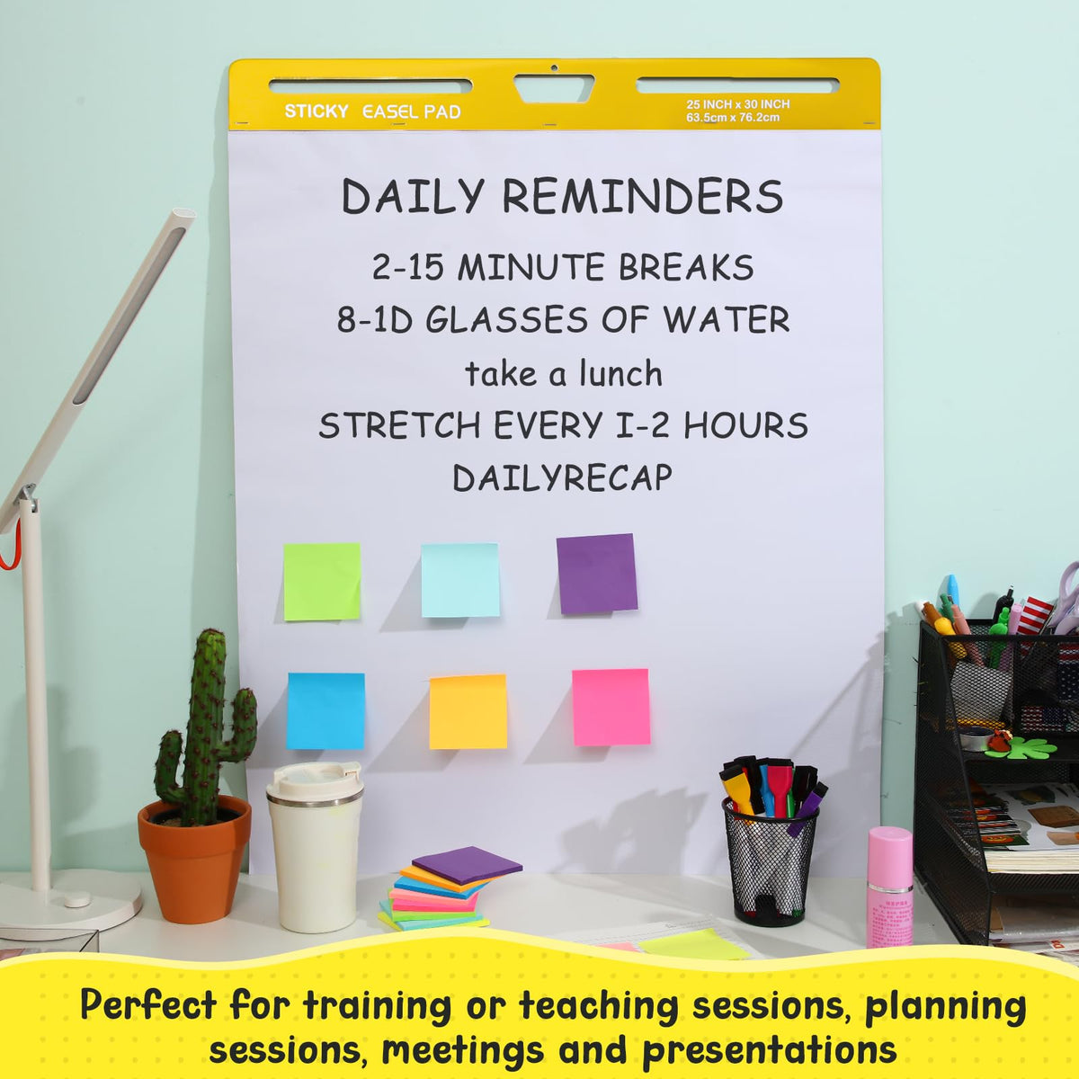 Thickened Sticky Easel Pad, 25 x 30 In, 20 Sheets/pad A86294